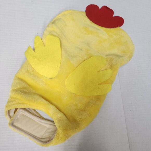 Halloween  Dog Cat Chicken Costume Vibrant Yellow Size XL Jack Russel Pug - Picture 7 of 8